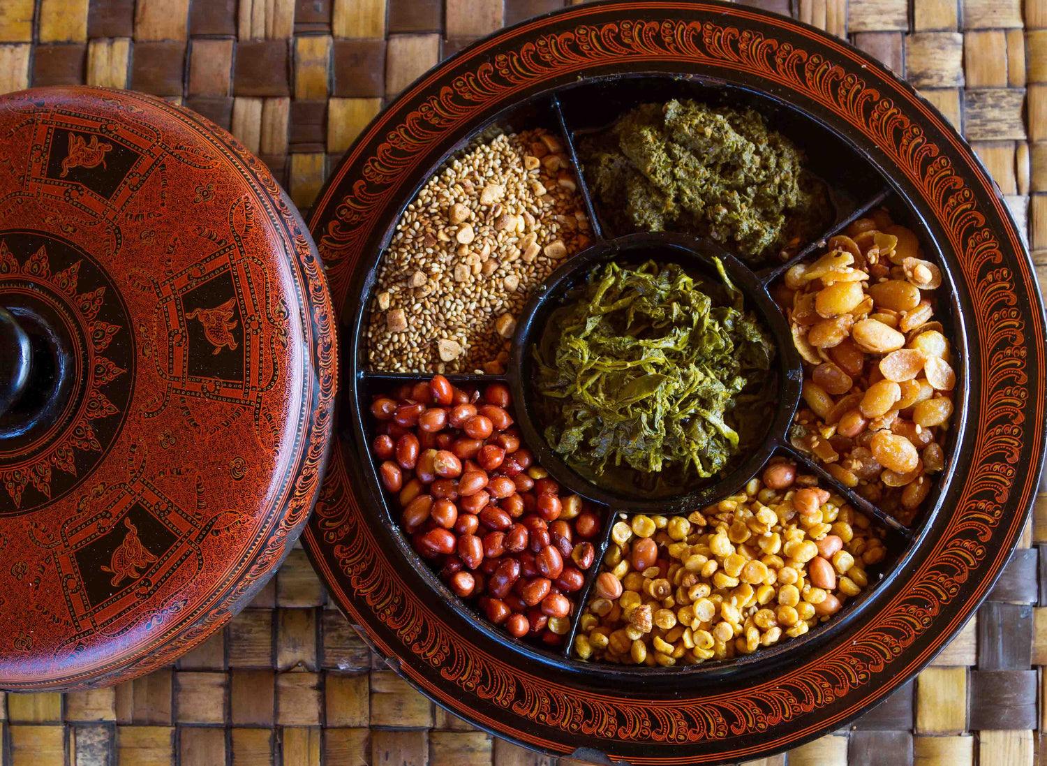 Tea Leaf Salad Ingredients